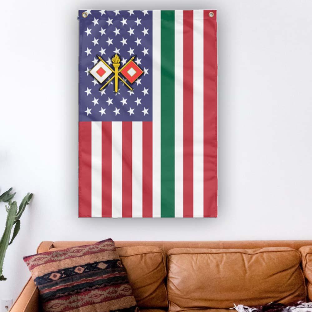 US Army Signal Corps Wall Flag 3x5 ft Single Sided Print-WallFlag-Army-Branch-Veterans Nation