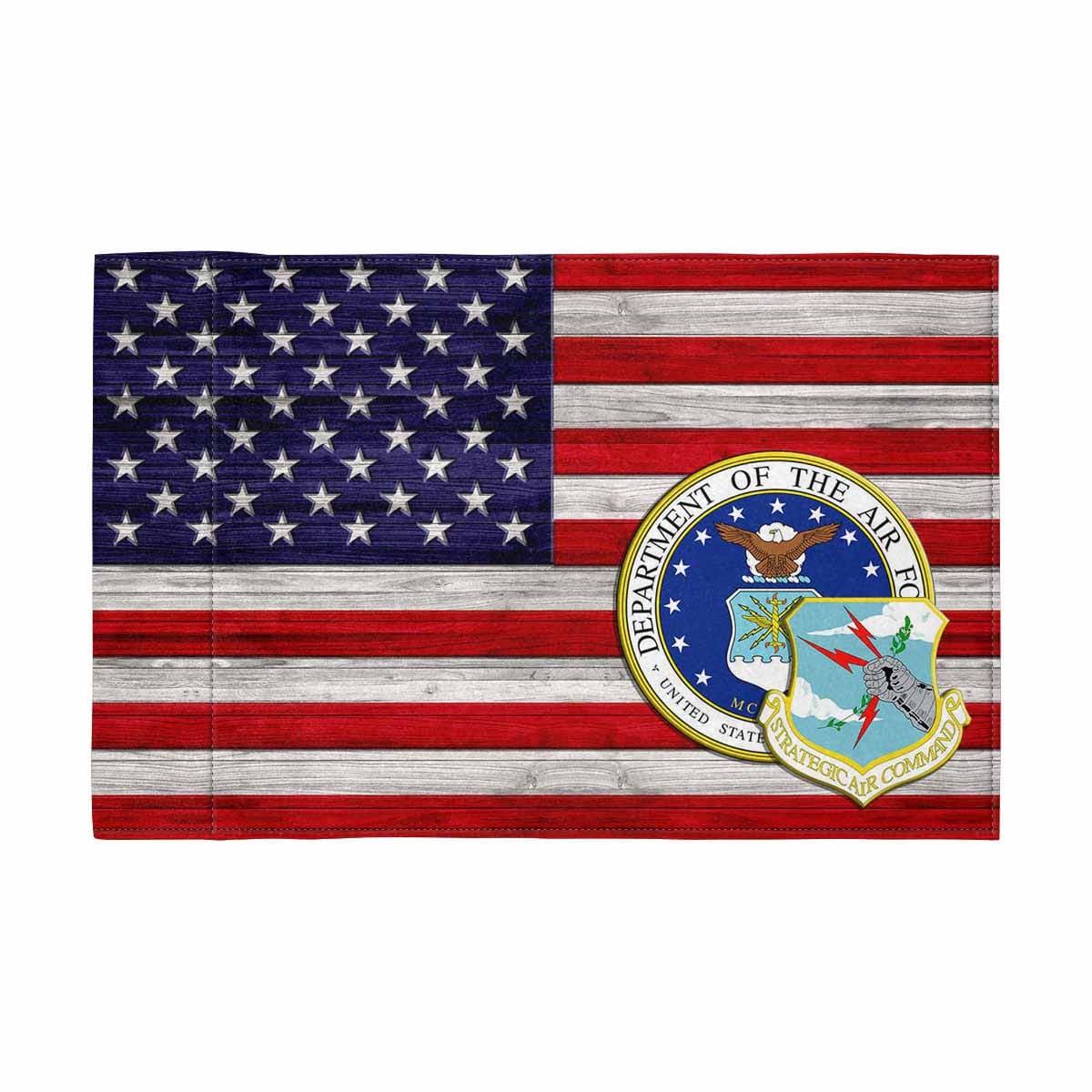 US Air Force Strategic Air Command Motorcycle Flag 9" x 6" Twin-Side Printing D02-MotorcycleFlag-USAF-Veterans Nation