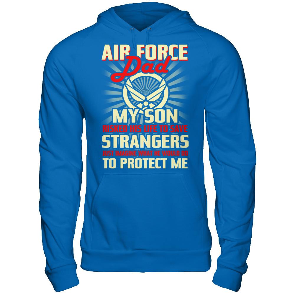 Air Force Dad - Gift Father's Day T Shirt-TShirt-USAF-Veterans Nation