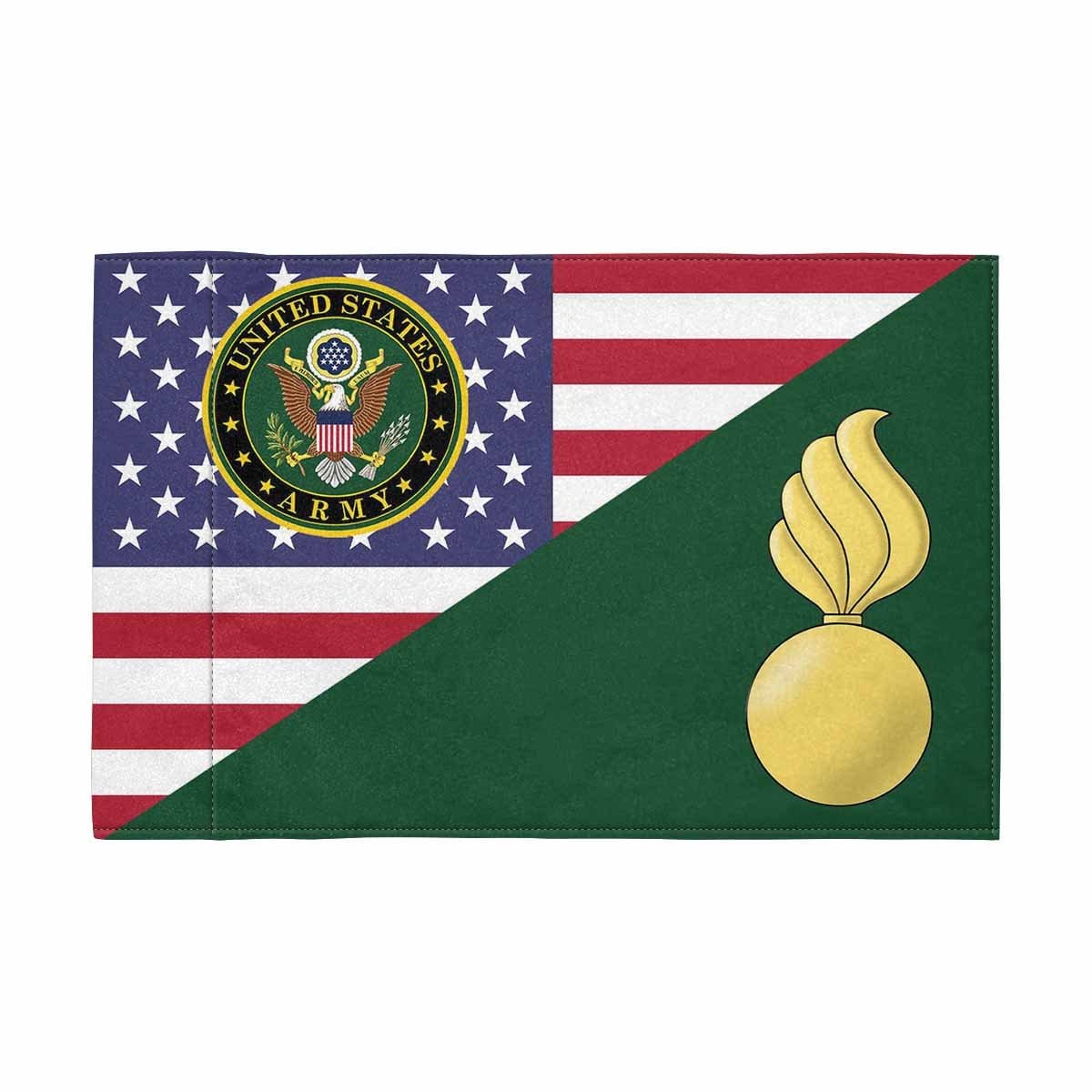 US Army Ordnance Corps Motorcycle Flag 9" x 6" Twin-Side Printing D01-Garden Flag-Veterans Nation