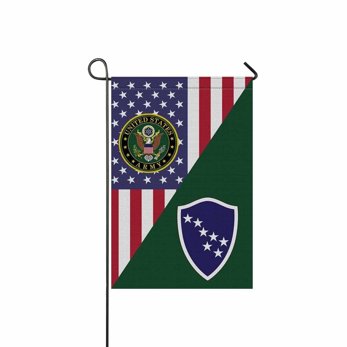 US ARMY CSIB ALASKA ARMY NG ELEMENT JOINT FORCES HEADQUARTERS Garden Flag/Yard Flag 12 inches x 18 inches Twin-Side Printing-GDFlag-Army-CSIB-Veterans Nation