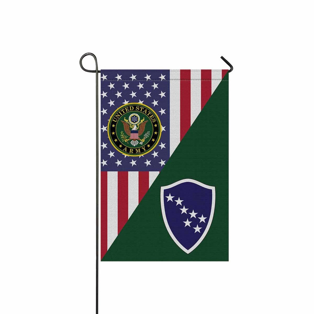 US ARMY CSIB ALASKA ARMY NG ELEMENT JOINT FORCES HEADQUARTERS Garden Flag/Yard Flag 12 inches x 18 inches Twin-Side Printing-GDFlag-Army-CSIB-Veterans Nation
