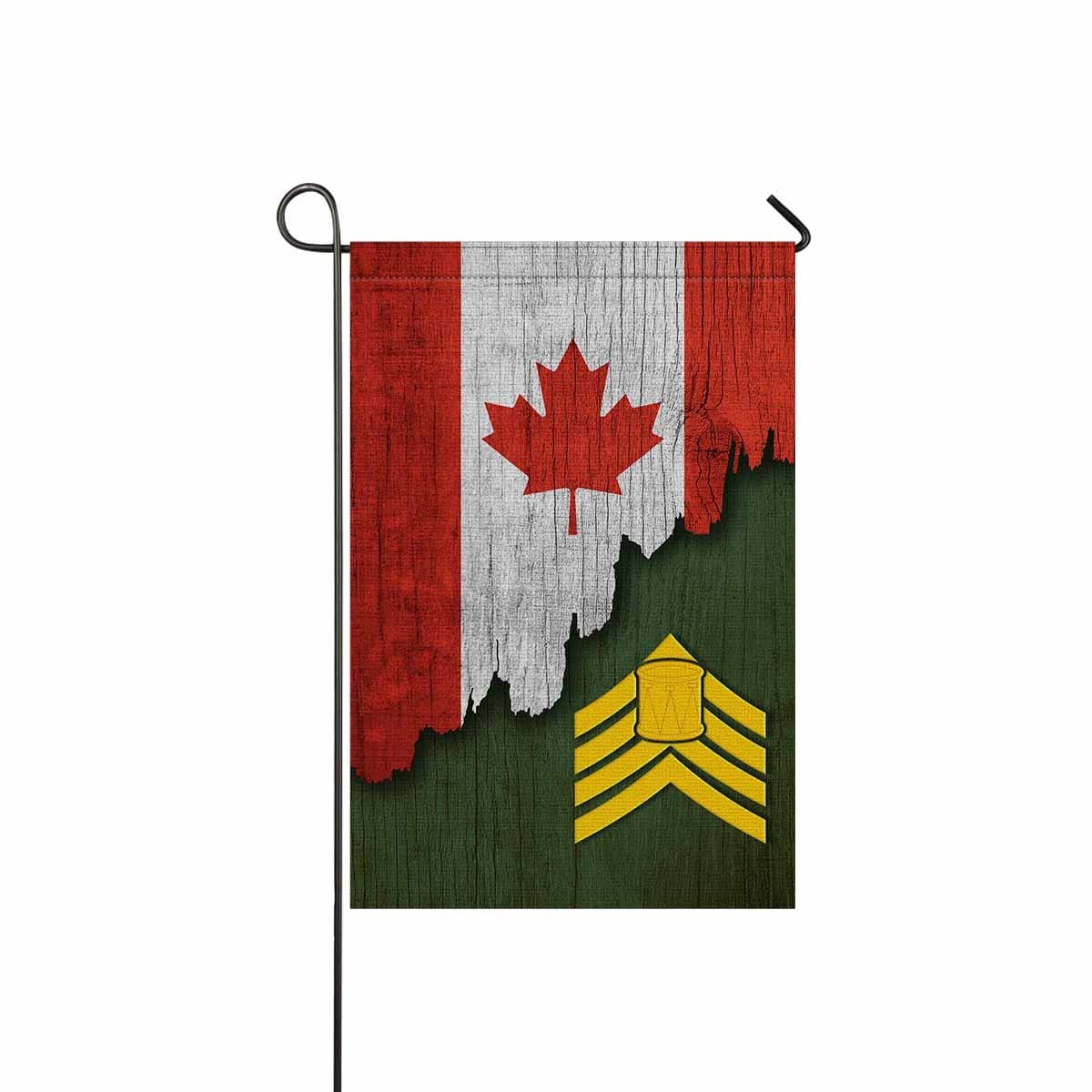 Canadian Army Drum Major Garden Flag 12Inch x 18Inch Twin-Side Printing-Garden Flag-Veterans Nation