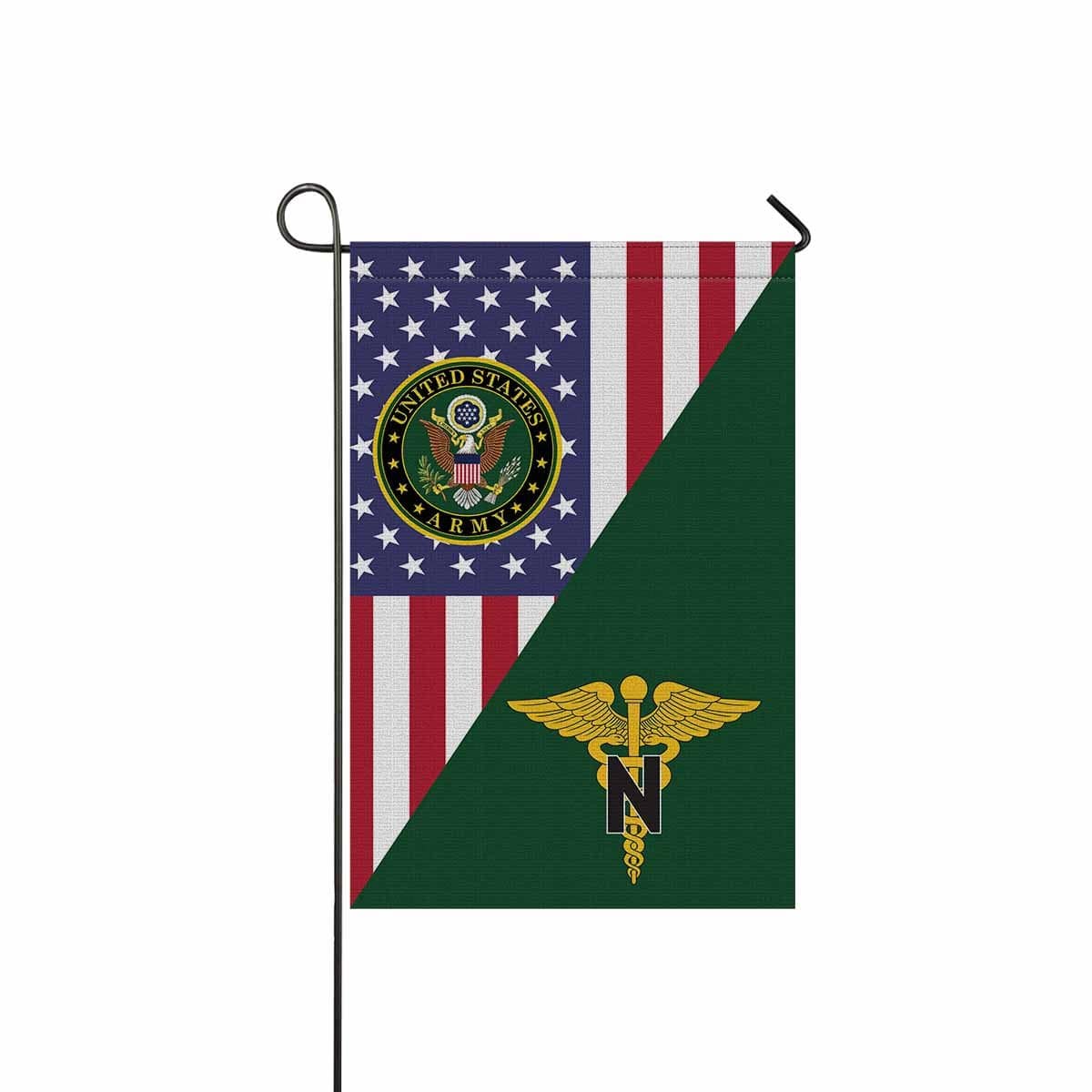 US Army Nurse Corps Garden Flag/Yard Flag 12 Inch x 18 Inch Twin-Side Printing-GDFlag-Army-Branch-Veterans Nation