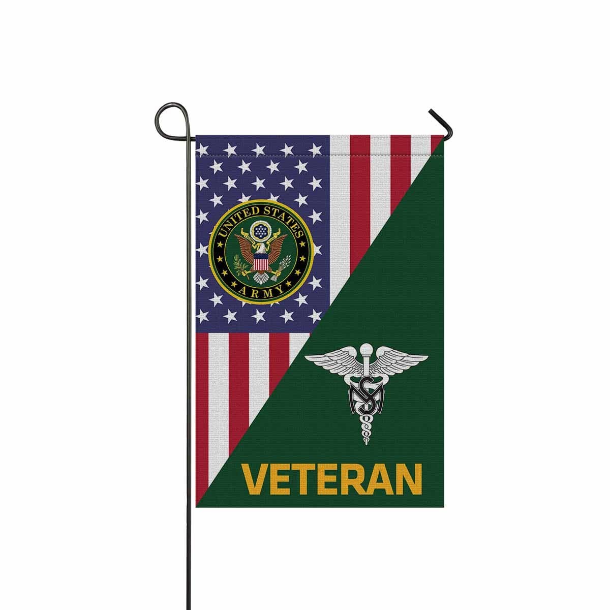 US Army Medical Service Corps Veteran Garden Flag/Yard Flag 12 Inch x 18 Inch Twin-Side Printing-GDFlag-Army-Branch-Veterans Nation