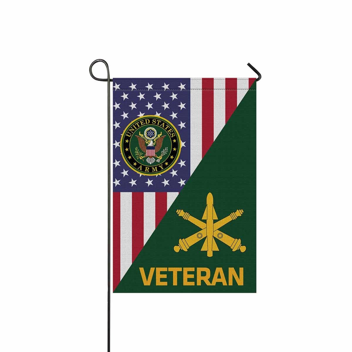 US Army Air Defense Artillery Veteran Garden Flag/Yard Flag 12 Inch x 18 Inch Twin-Side Printing-GDFlag-Army-Branch-Veterans Nation