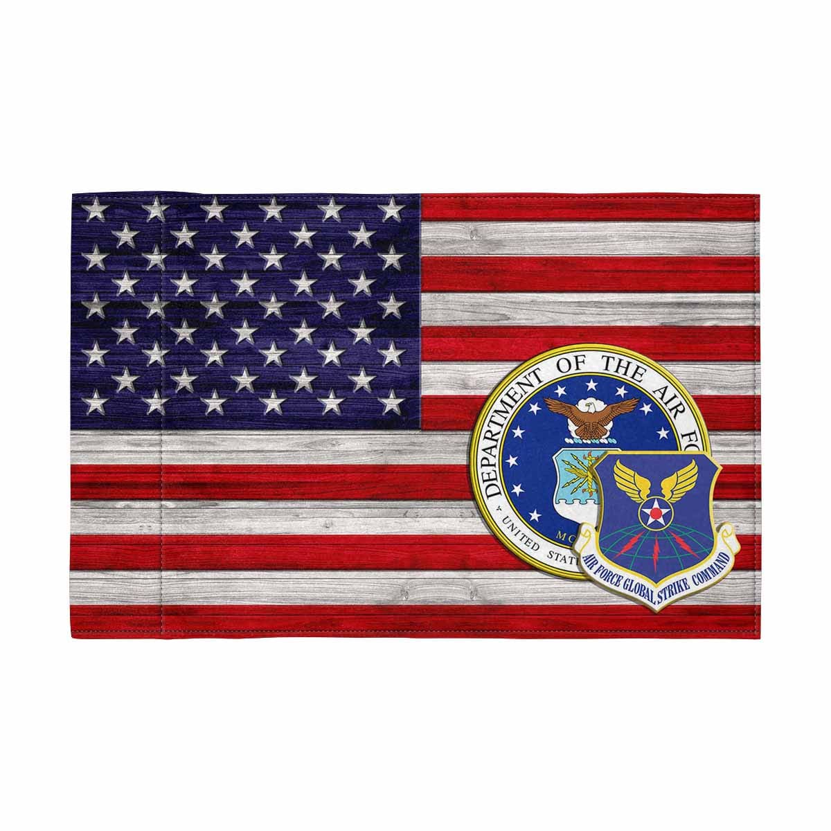 US Air Force Air Force Global Strike Command Motorcycle Flag 9" x 6" Twin-Side Printing D02-MotorcycleFlag-USAF-Veterans Nation