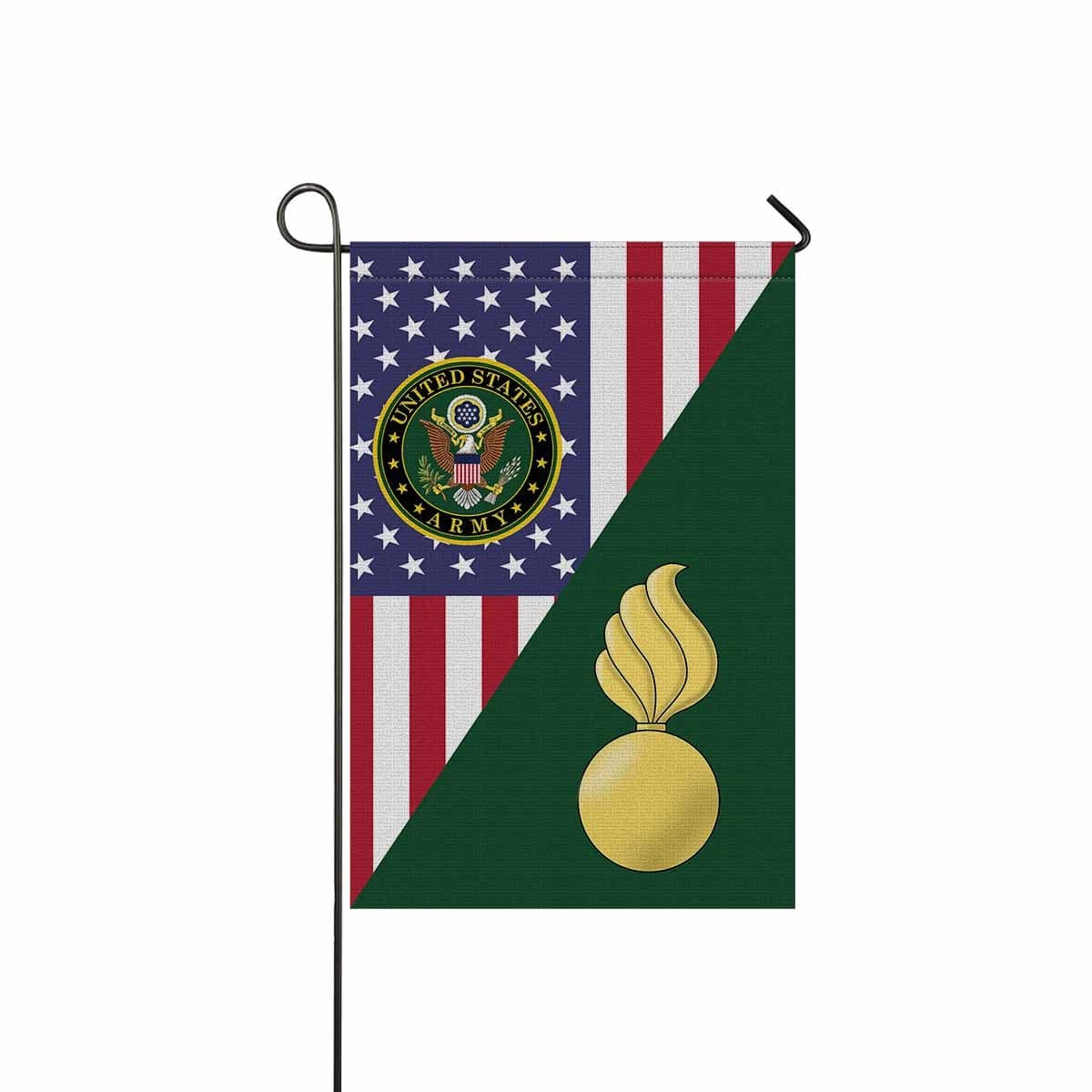 US Army Ordnance Corps Garden Flag/Yard Flag 12 Inch x 18 Inch Twin-Side Printing-GDFlag-Army-Branch-Veterans Nation