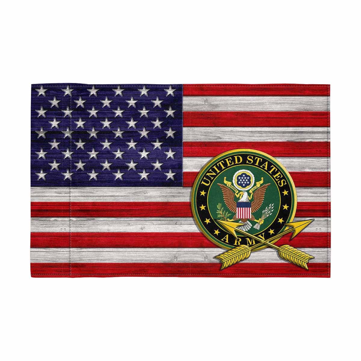 US Army Special Forces (USASFC) Motorcycle Flag 9" x 6" Twin-Side Printing D02-MotorcycleFlag-Army-Veterans Nation