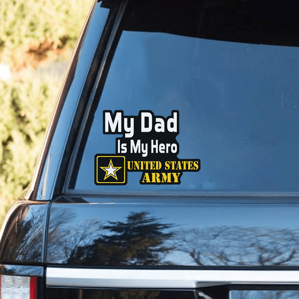 My Family Is My Hero United States Army Standard Sticker-Decal-General-Veterans Nation