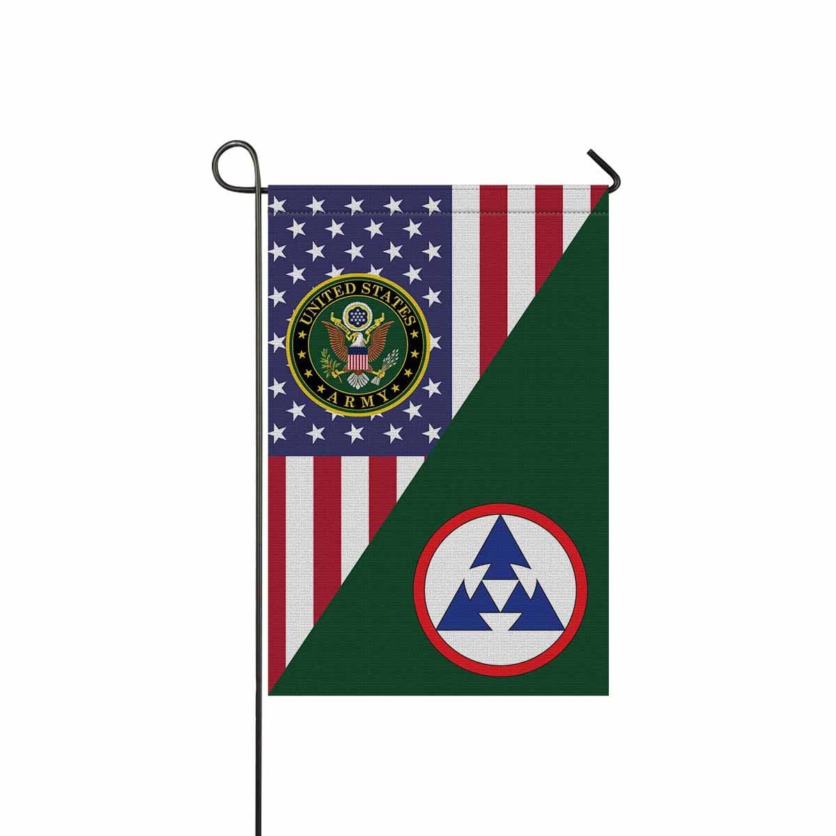 US ARMY 3RD SUSTAINMENT COMMAND Garden Flag/Yard Flag 12 inches x 18 inches Twin-Side Printing-GDFlag-Army-CSIB-Veterans Nation