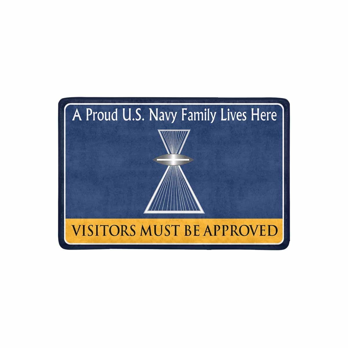 U.S Navy Aviation Photographer's Mate PH Family Doormat - Visitors must be approved (23,6 inches x 15,7 inches)-Doormat-Navy-Rate-Veterans Nation