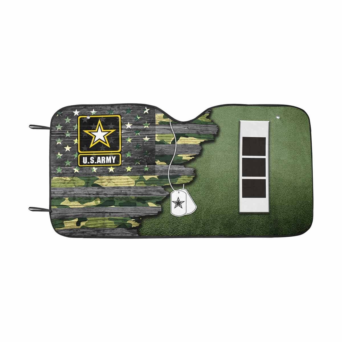 US Army W-3 Chief Warrant Officer 3 W3 CW3 Warrant Officer Ranks Auto Sun Shade 55 Inches x 29.53 Inches-Sunshade-Army-Ranks-Veterans Nation
