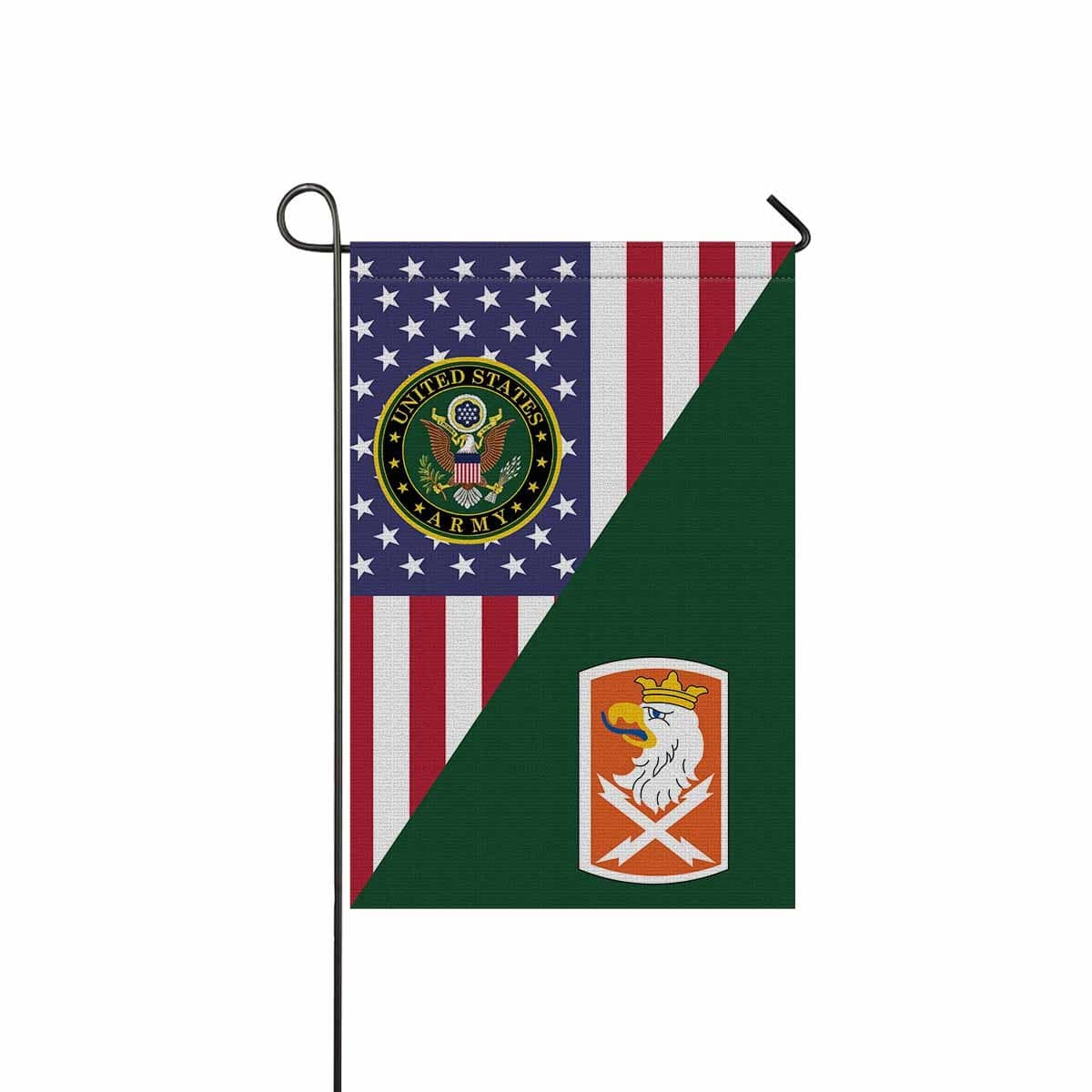 US ARMY 22ND SIGNAL BRIGADE Garden Flag/Yard Flag 12 inches x 18 inches Twin-Side Printing-GDFlag-Army-CSIB-Veterans Nation