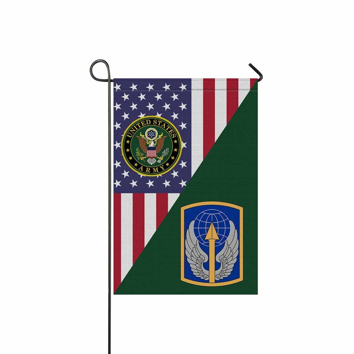 US ARMY 166 AVIATION BRIGADE Garden Flag/Yard Flag 12 inches x 18 inches Twin-Side Printing-GDFlag-Army-CSIB-Veterans Nation