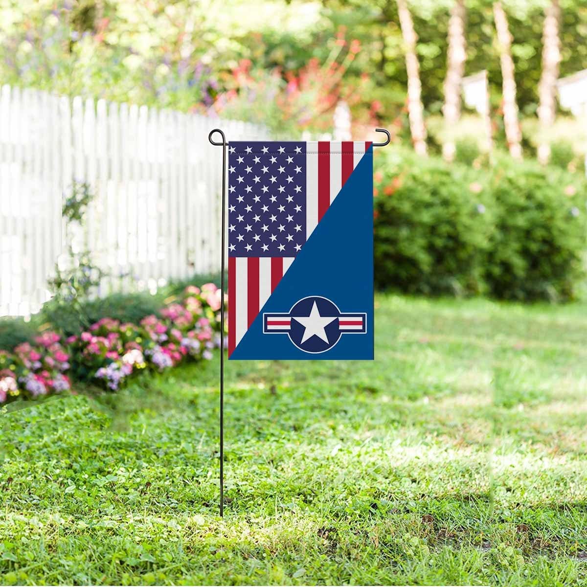 US Air Force Garden Flag/Yard Flag 12 inches x 18 inches Twin-Side Printing-GDFlag-USAF-Logo-Veterans Nation