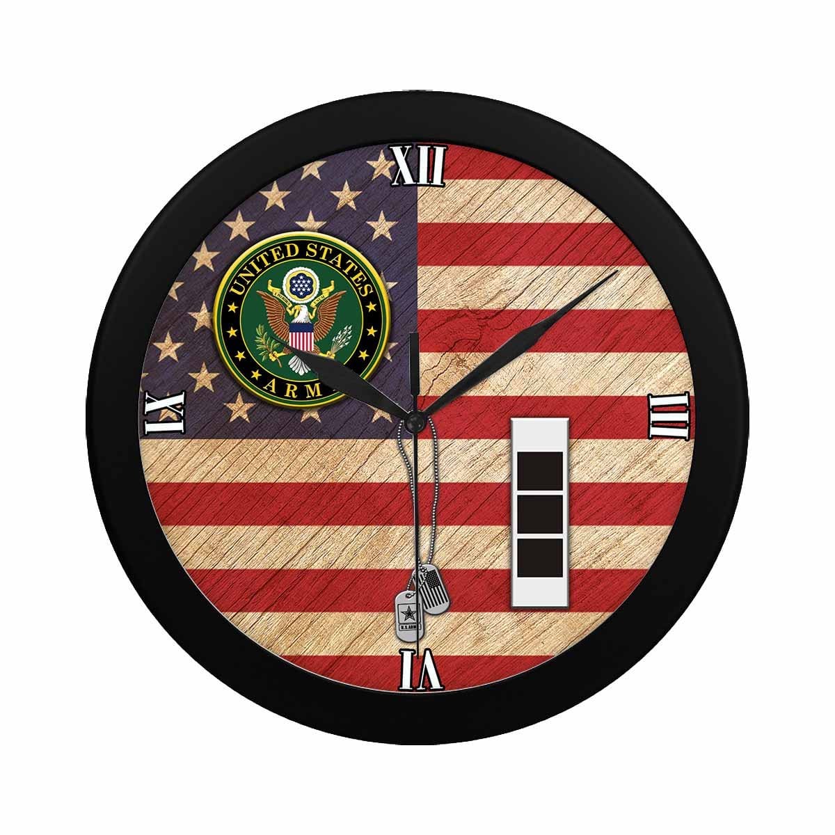 US Army W-3 Chief Warrant Officer 3 W3 CW3 Wall Clock-WallClocks-Army-Ranks-Veterans Nation