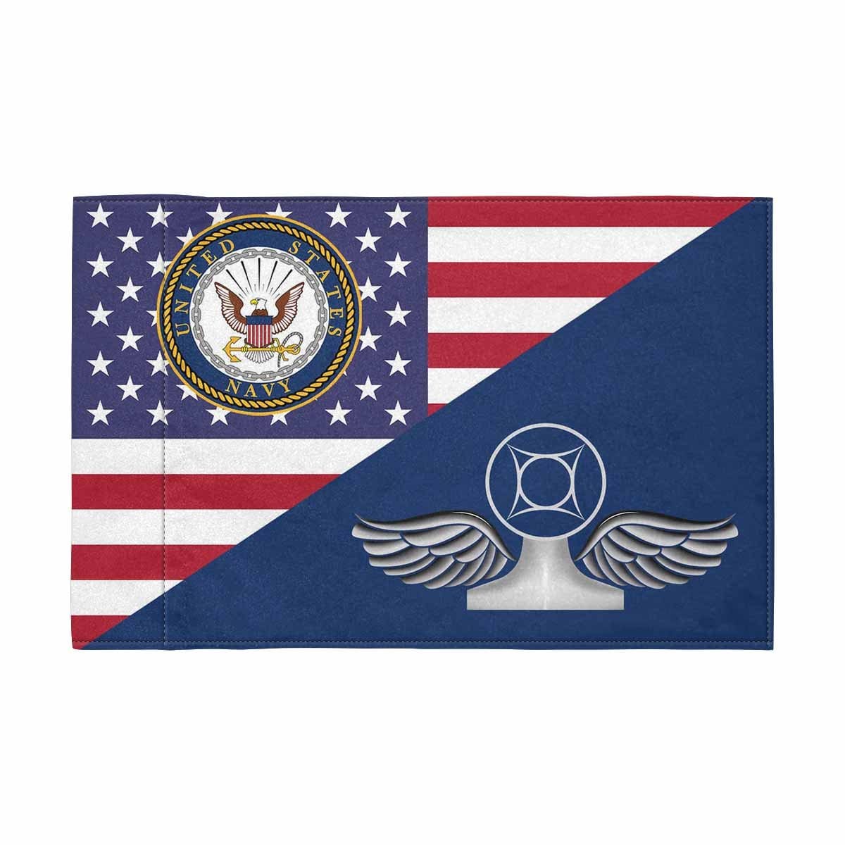 US Navy Air Traffic Controller Navy AC Motorcycle Flag 9" x 6" Twin-Side Printing D01-MotorcycleFlag-Navy-Veterans Nation
