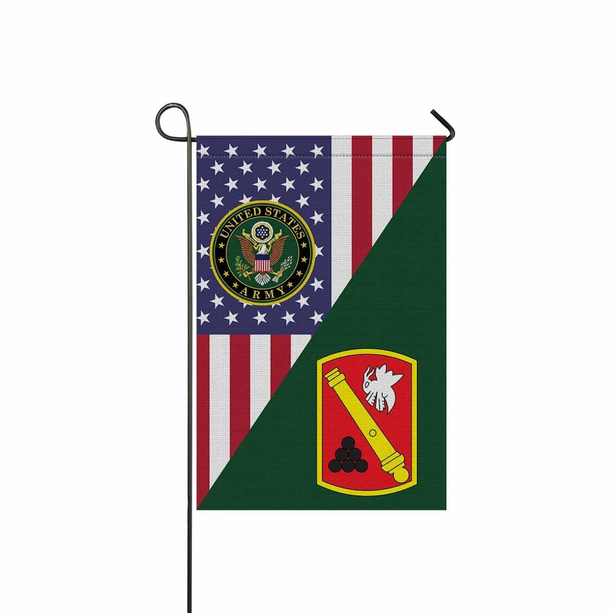 US ARMY 135TH FIELD ARTILLERY BRIGADE Garden Flag/Yard Flag 12 inches x 18 inches Twin-Side Printing-GDFlag-Army-CSIB-Veterans Nation