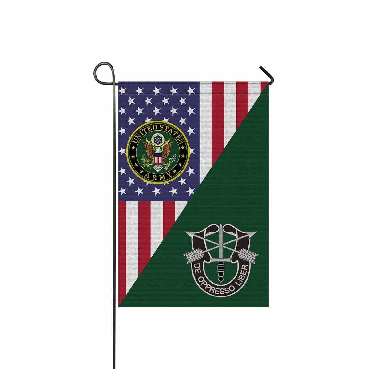 US Army Special Forces Garden Flag/Yard Flag 12 inches x 18 inches Twin-Side Printing-GDFlag-Army-CSIB-Veterans Nation