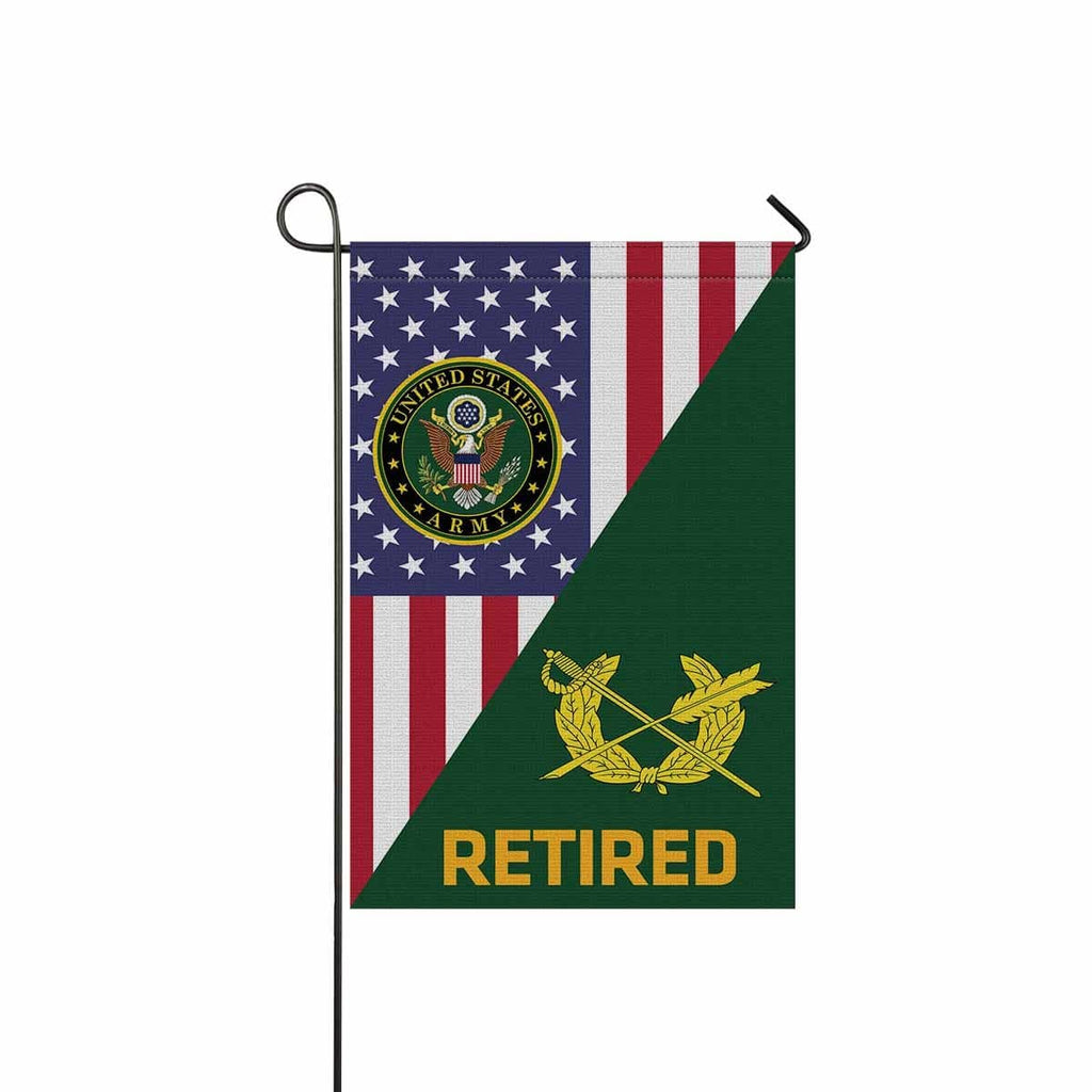 US Army Judge Advocate General's Corps Retired Garden Flag/Yard Flag 12 Inch x 18 Inch Twin-Side Printing-GDFlag-Army-Branch-Veterans Nation