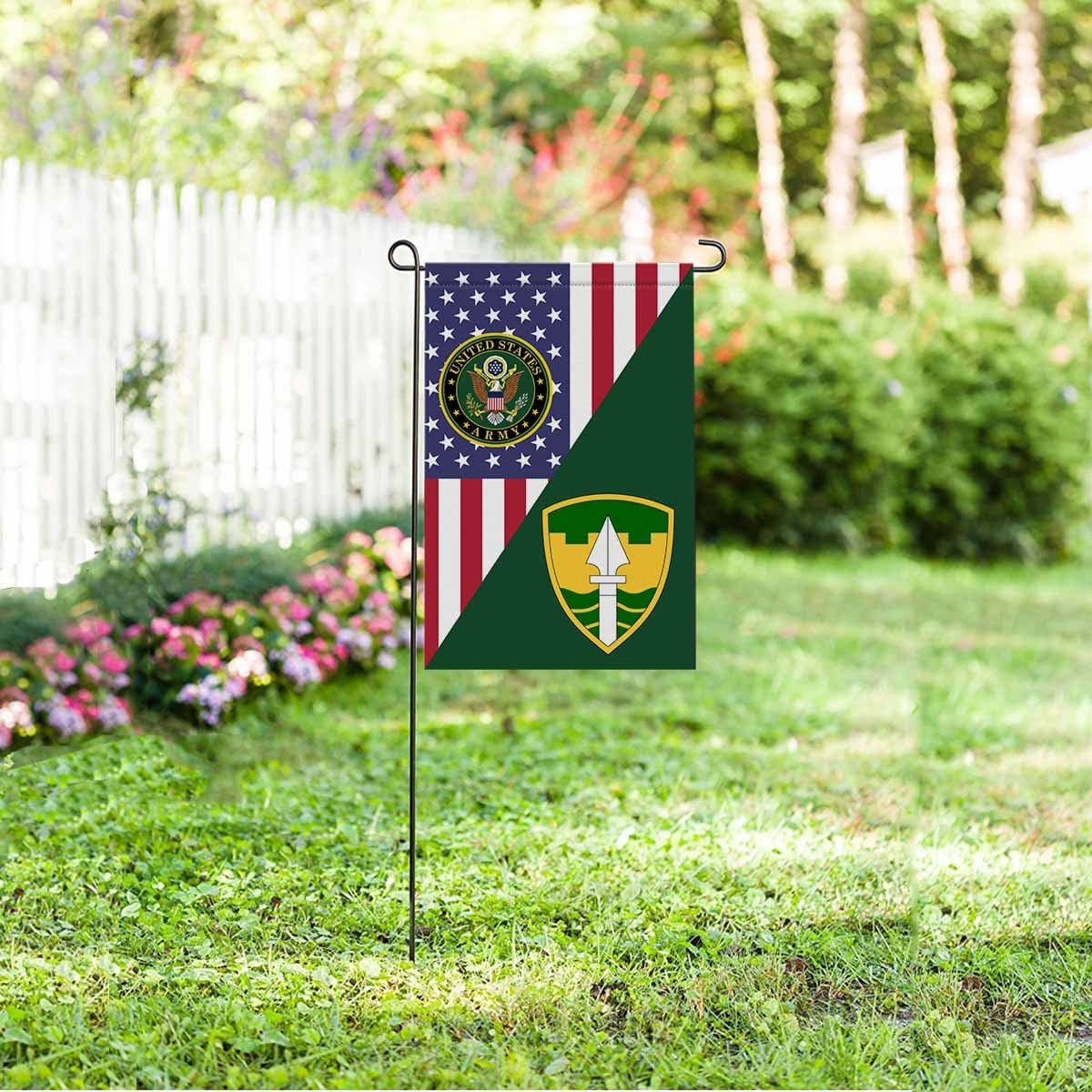 US ARMY MILITARY POLICE BRIGADE Garden Flag/Yard Flag 12 inches x 18 inches Twin-Side Printing-GDFlag-Army-CSIB-Veterans Nation