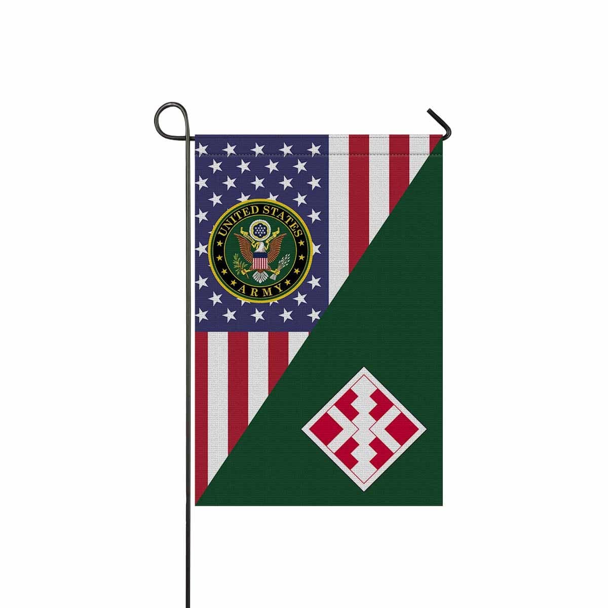 US ARMY 411TH ENGINEER BRIGADE Garden Flag/Yard Flag 12 inches x 18 inches Twin-Side Printing-GDFlag-Army-CSIB-Veterans Nation