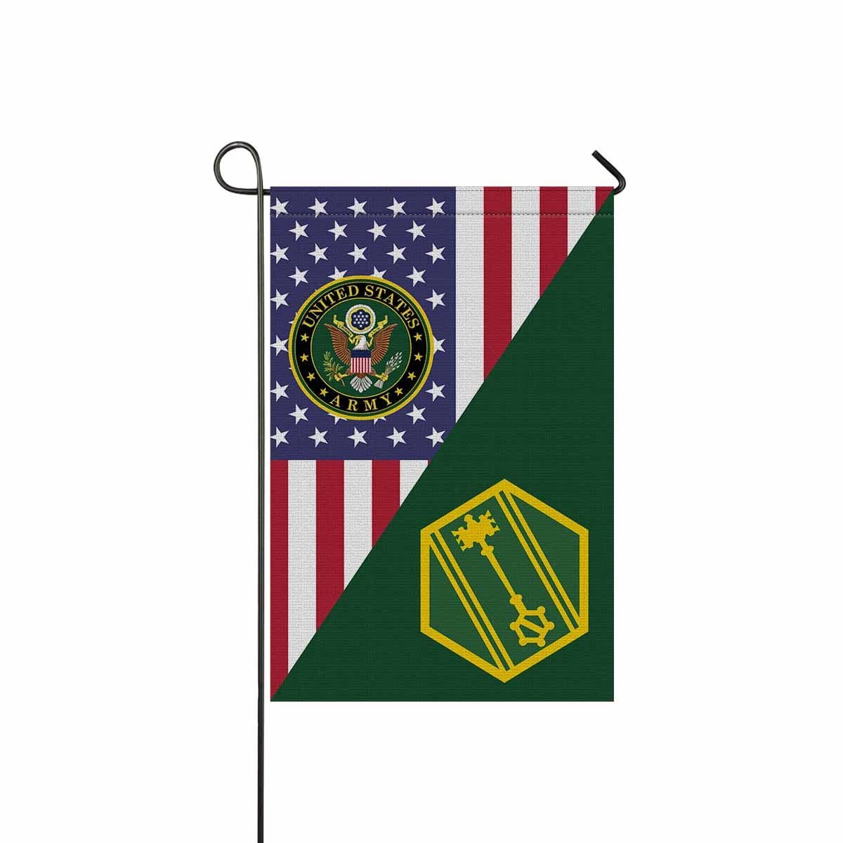 US ARMY 46TH MILITARY POLICE COMMAND Garden Flag/Yard Flag 12 inches x 18 inches Twin-Side Printing-GDFlag-Army-CSIB-Veterans Nation