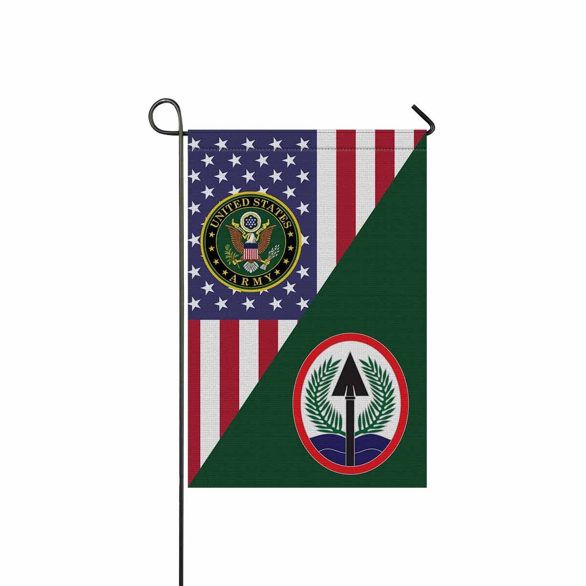 US ARMY CSIB ELEMENT MULTI NATIONAL CORPS IRAQ Garden Flag/Yard Flag 12 inches x 18 inches Twin-Side Printing-GDFlag-Army-CSIB-Veterans Nation