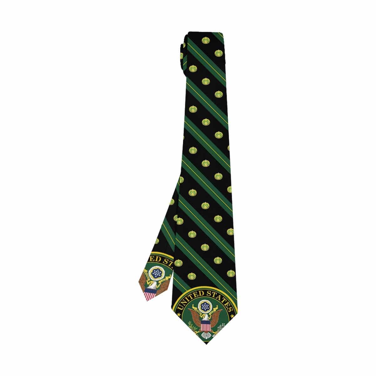 US Army Drill Sergeant Classic Necktie (Two Sides)-Necktie-Army-Branch-Veterans Nation