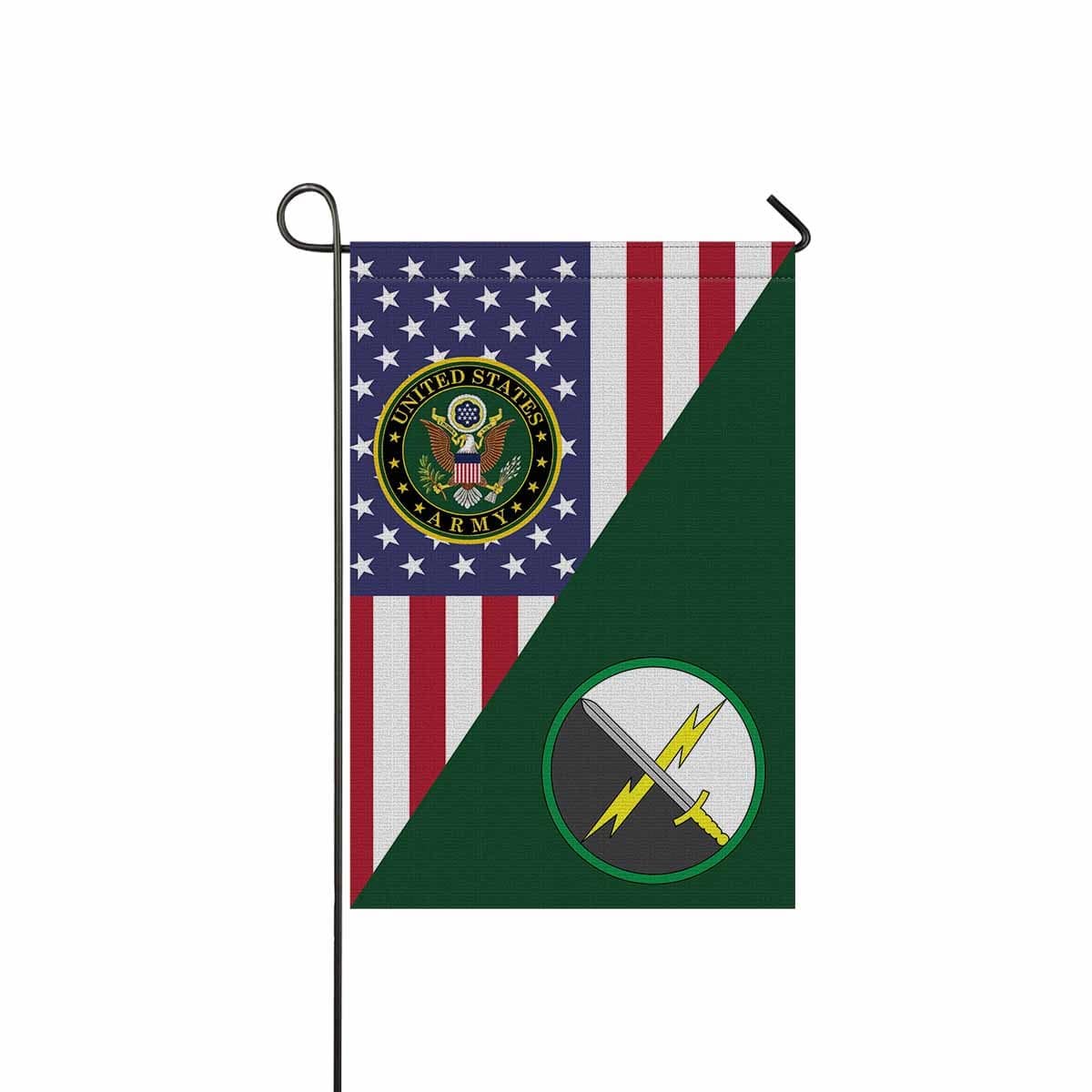 US ARMY 1ST INFORMATION OPERATIONS COMMAND Garden Flag/Yard Flag 12 inches x 18 inches Twin-Side Printing-GDFlag-Army-CSIB-Veterans Nation