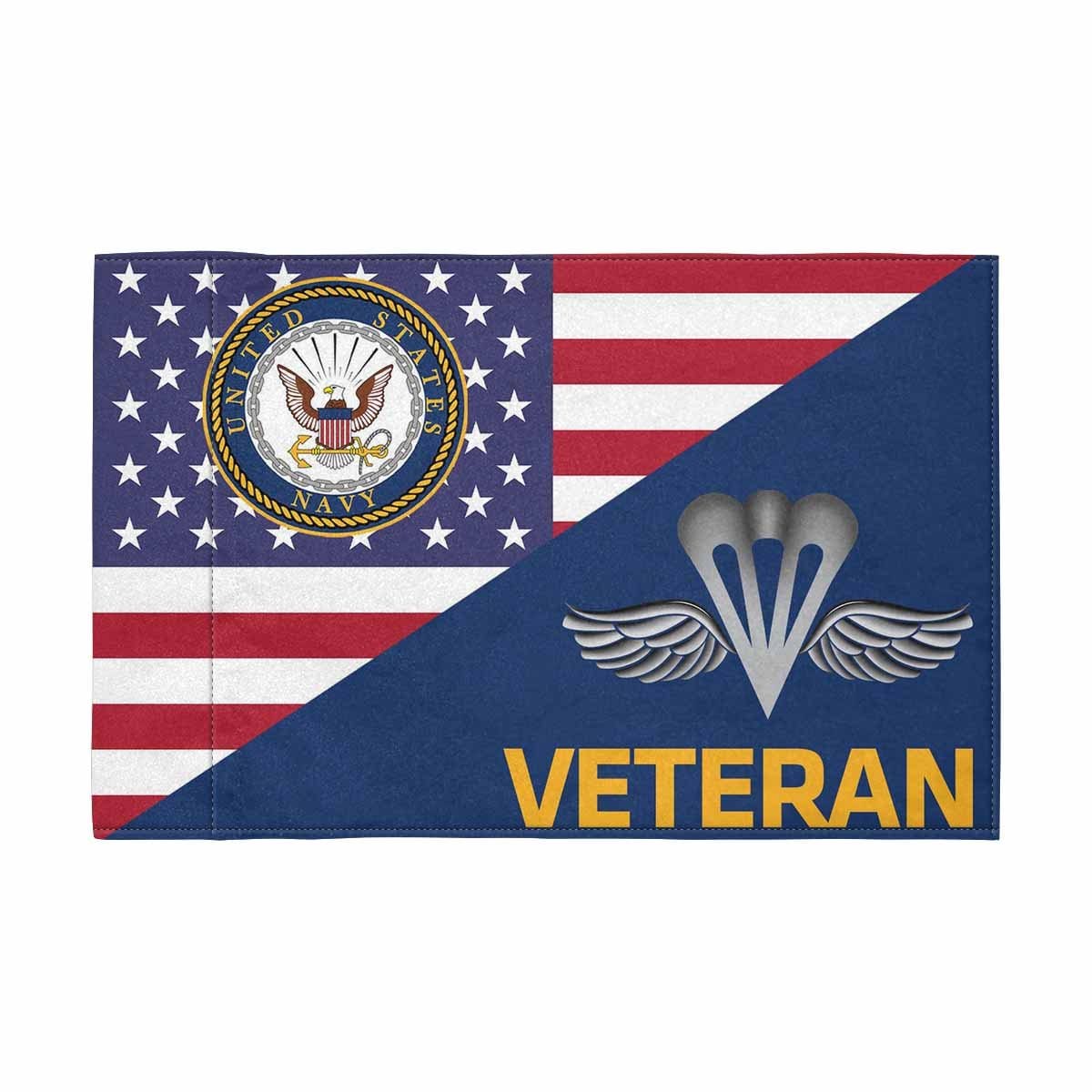 US Navy Aircrew Survival Equipmentman Navy PR Veteran Motorcycle Flag 9" x 6" Twin-Side Printing D01-MotorcycleFlag-Navy-Veterans Nation