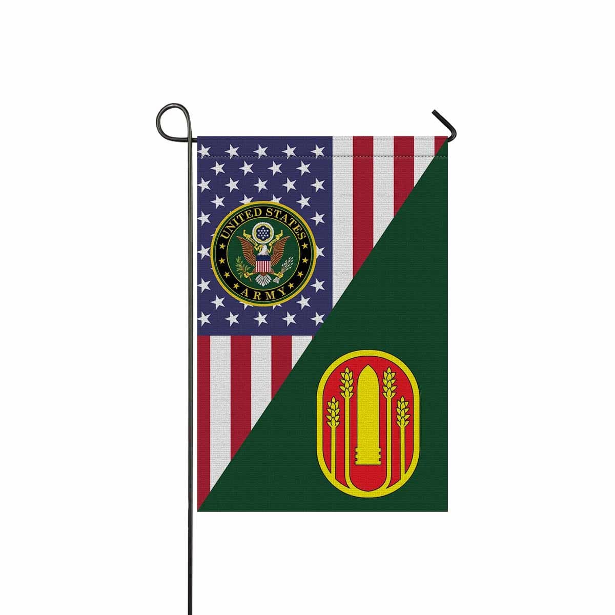 US ARMY 196 MANEUVER ENHANCEMENT BRIGADE Garden Flag/Yard Flag 12 inches x 18 inches Twin-Side Printing-GDFlag-Army-CSIB-Veterans Nation