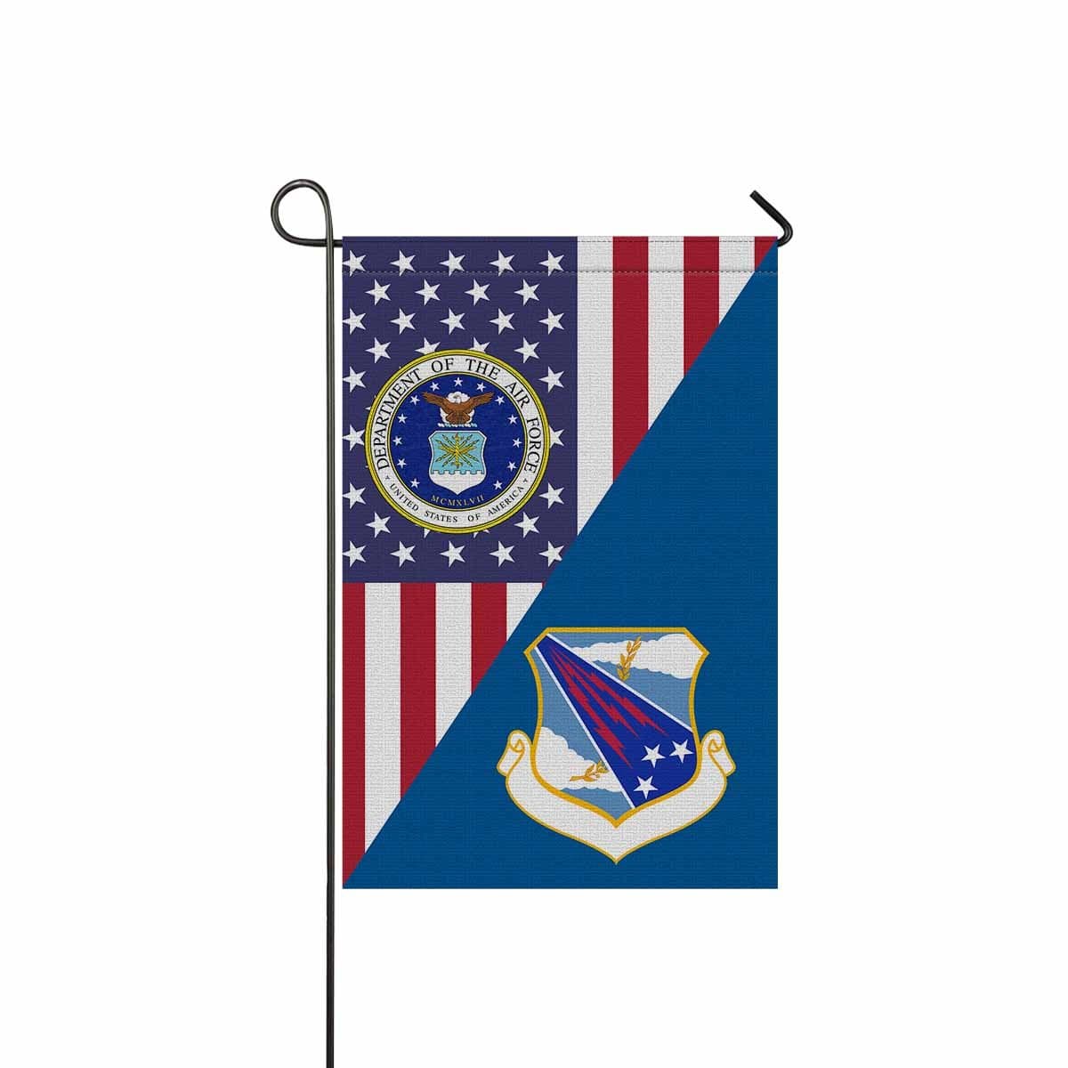 US Air Force 18th Strategic Aerospace Division Garden Flag/Yard Flag 12 inches x 18 inches Twin-Side Printing-GDFlag-USAF-AirDivision-Veterans Nation