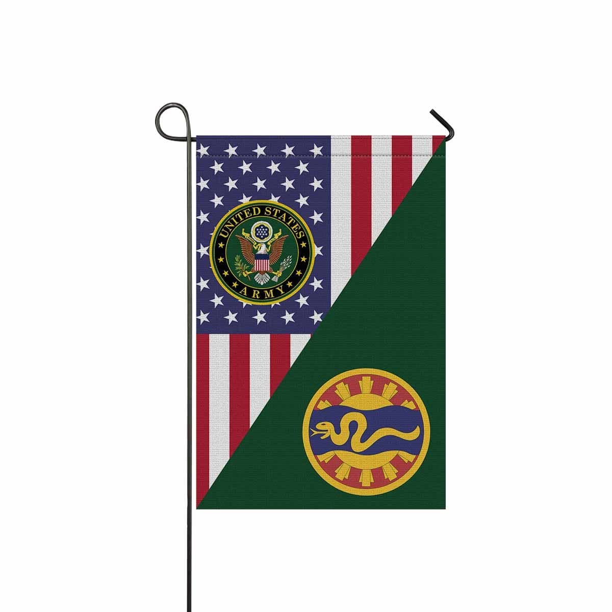 US ARMY 116TH CAVALRY BRIGADE Garden Flag/Yard Flag 12 inches x 18 inches Twin-Side Printing-GDFlag-Army-CSIB-Veterans Nation
