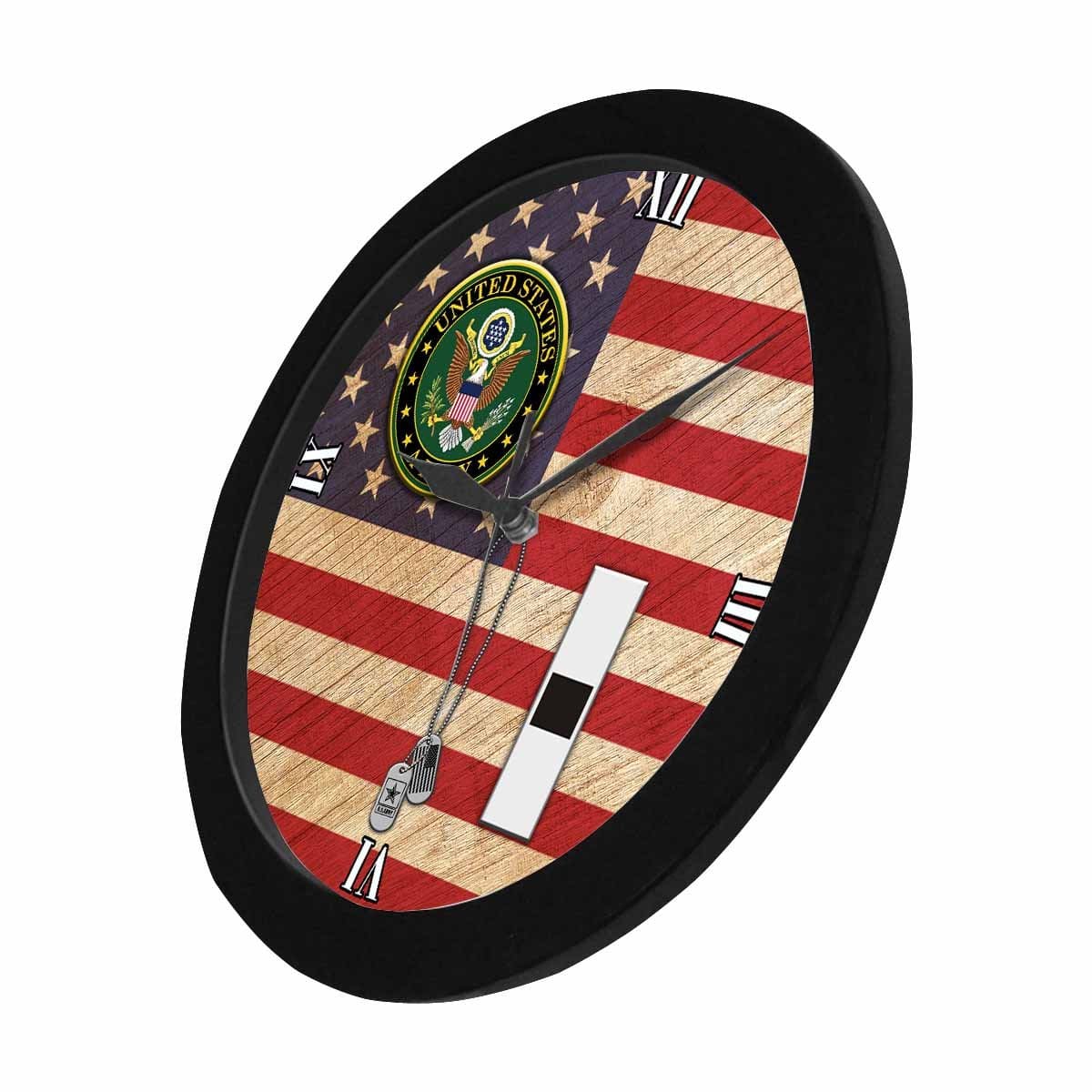 US Army W-1 Warrant Officer 1 W1 WO1 Wall Clock-WallClocks-Army-Ranks-Veterans Nation