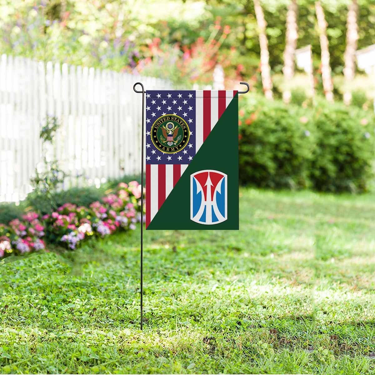 US ARMY 11TH INFANTRY BRIGADE Garden Flag/Yard Flag 12 inches x 18 inches Twin-Side Printing-GDFlag-Army-CSIB-Veterans Nation