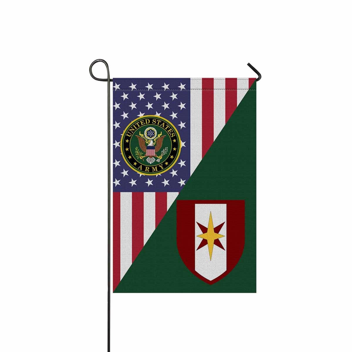 US ARMY 44 MEDICAL BRIGADE Garden Flag/Yard Flag 12 inches x 18 inches Twin-Side Printing-GDFlag-Army-CSIB-Veterans Nation