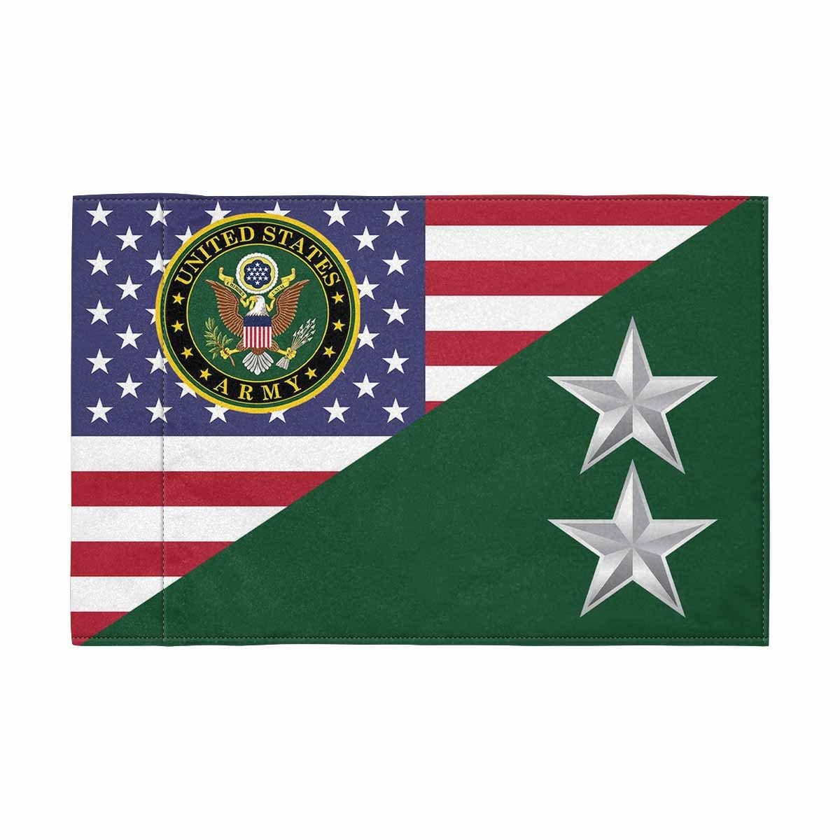 US Army O-8 Motorcycle Flag 9" x 6" Twin-Side Printing D01-Garden Flag-Veterans Nation