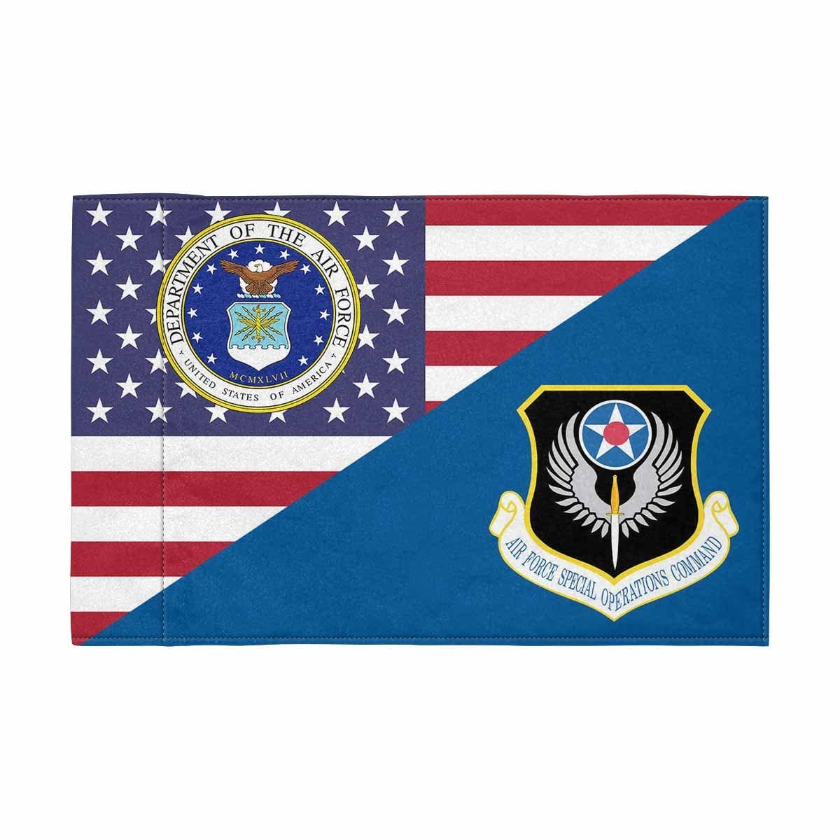 US Air Force Special Operations Command Motorcycle Flag 9" x 6" Twin-Side Printing D01-MotorcycleFlag-USAF-Veterans Nation