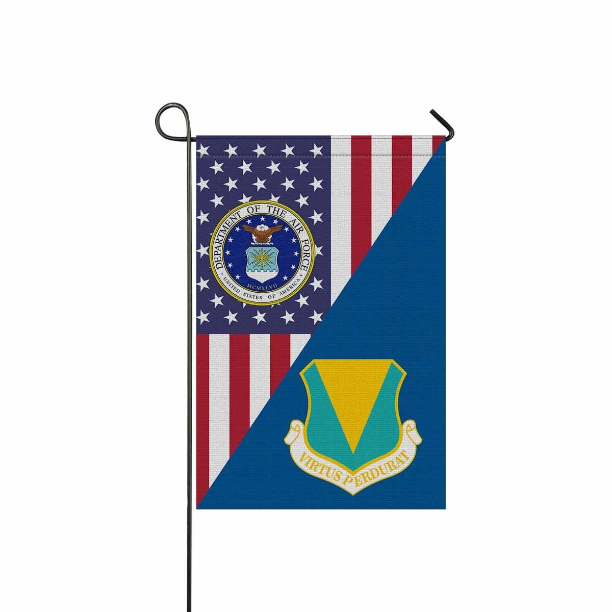 US Air Force 86th Air Division Garden Flag/Yard Flag 12 inches x 18 inches Twin-Side Printing-GDFlag-USAF-AirDivision-Veterans Nation