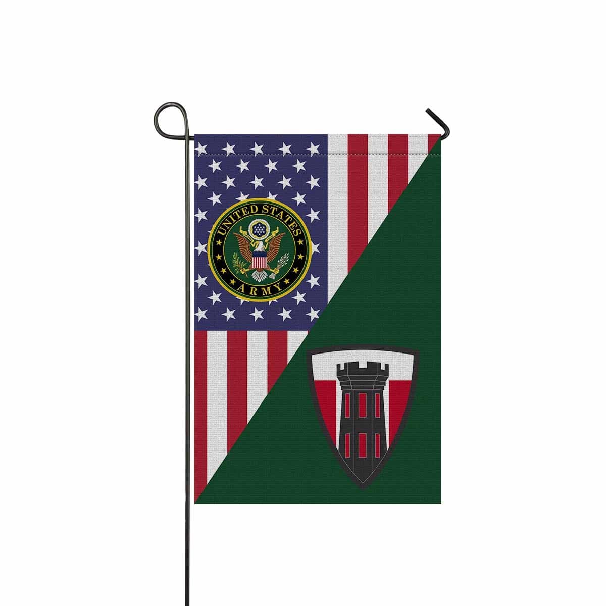 US ARMY 176TH ENGINEER BRIGADE Garden Flag/Yard Flag 12 inches x 18 inches Twin-Side Printing-GDFlag-Army-CSIB-Veterans Nation