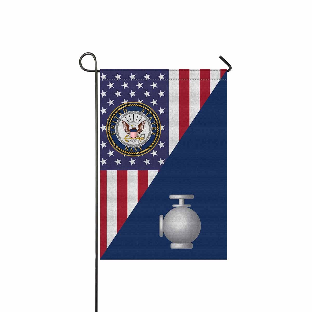 US Navy Utilitiesman Navy UT Garden Flag/Yard Flag 12 inches x 18 inches Twin-Side Printing-GDFlag-Navy-Rate-Veterans Nation