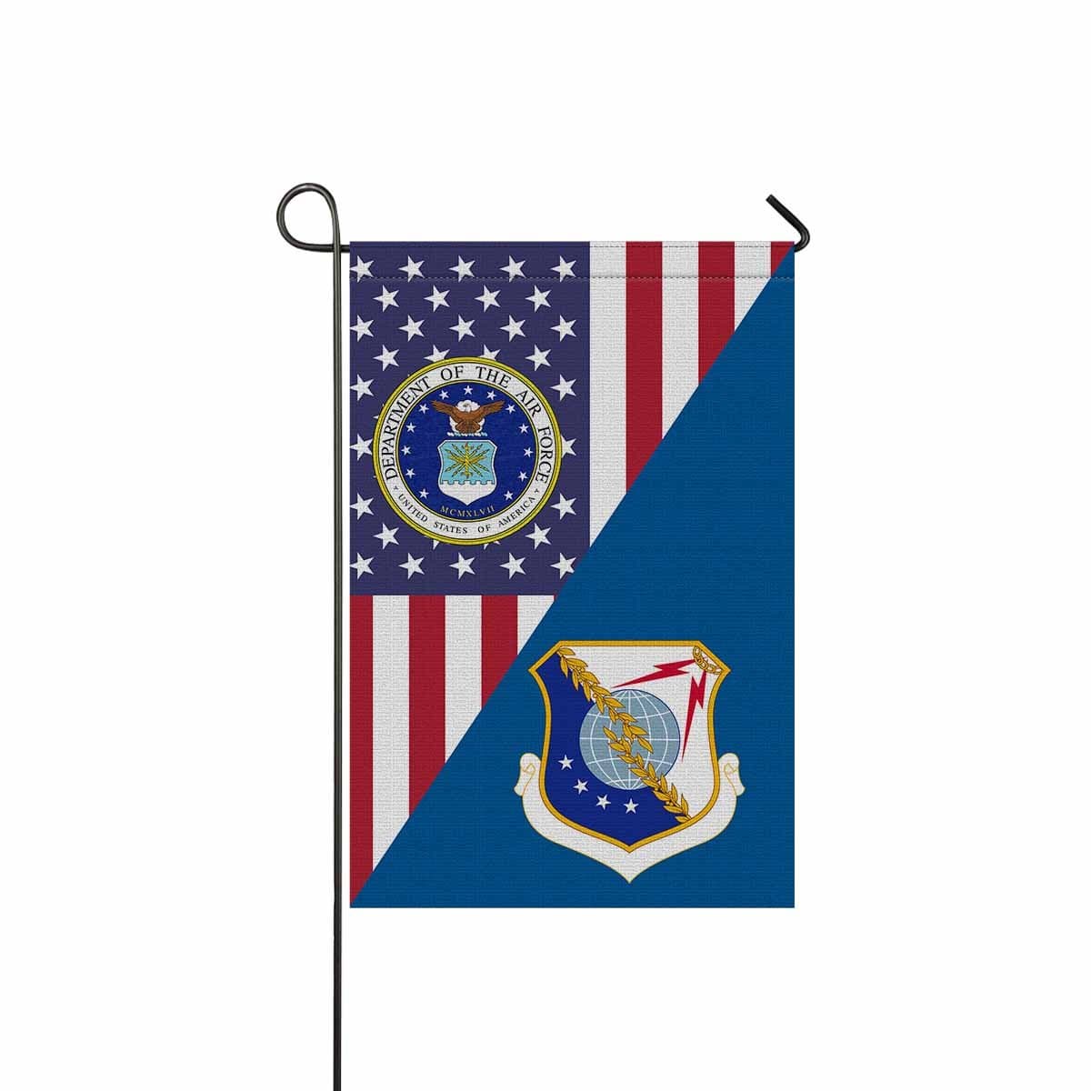 US Air Force 823d Air Division Garden Flag/Yard Flag 12 inches x 18 inches Twin-Side Printing-GDFlag-USAF-AirDivision-Veterans Nation