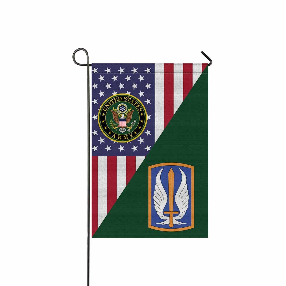 US ARMY 17TH AVIATION BRIGADE Garden Flag/Yard Flag 12 inches x 18 inches Twin-Side Printing-GDFlag-Army-CSIB-Veterans Nation