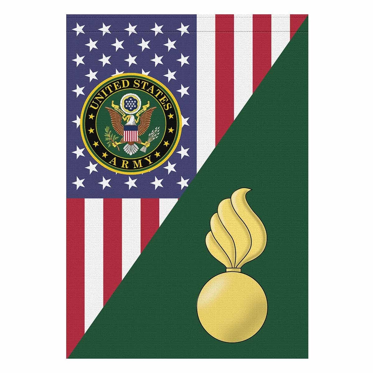 US Army Ordnance Corps House Flag 28 Inch x 40 Inch Twin-Side Printing-HouseFlag-Army-Branch-Veterans Nation