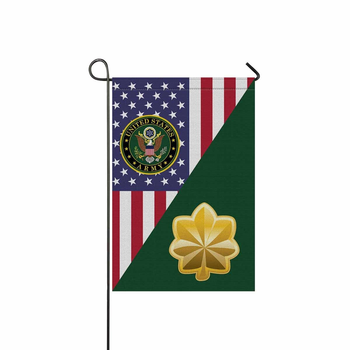 US Army O-4 Major O4 MAJ Field Officer Garden Flag/Yard Flag 12 Inch x 18 Inch Twin-Side Printing-GDFlag-Army-Ranks-Veterans Nation