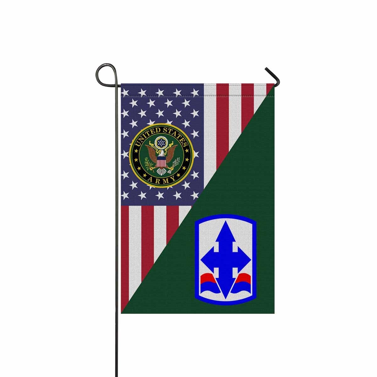 US ARMY 29TH INFANTRY BRIGADE COMBAT TEAM CSIB Garden Flag/Yard Flag 12 inches x 18 inches Twin-Side Printing-GDFlag-Army-CSIB-Veterans Nation
