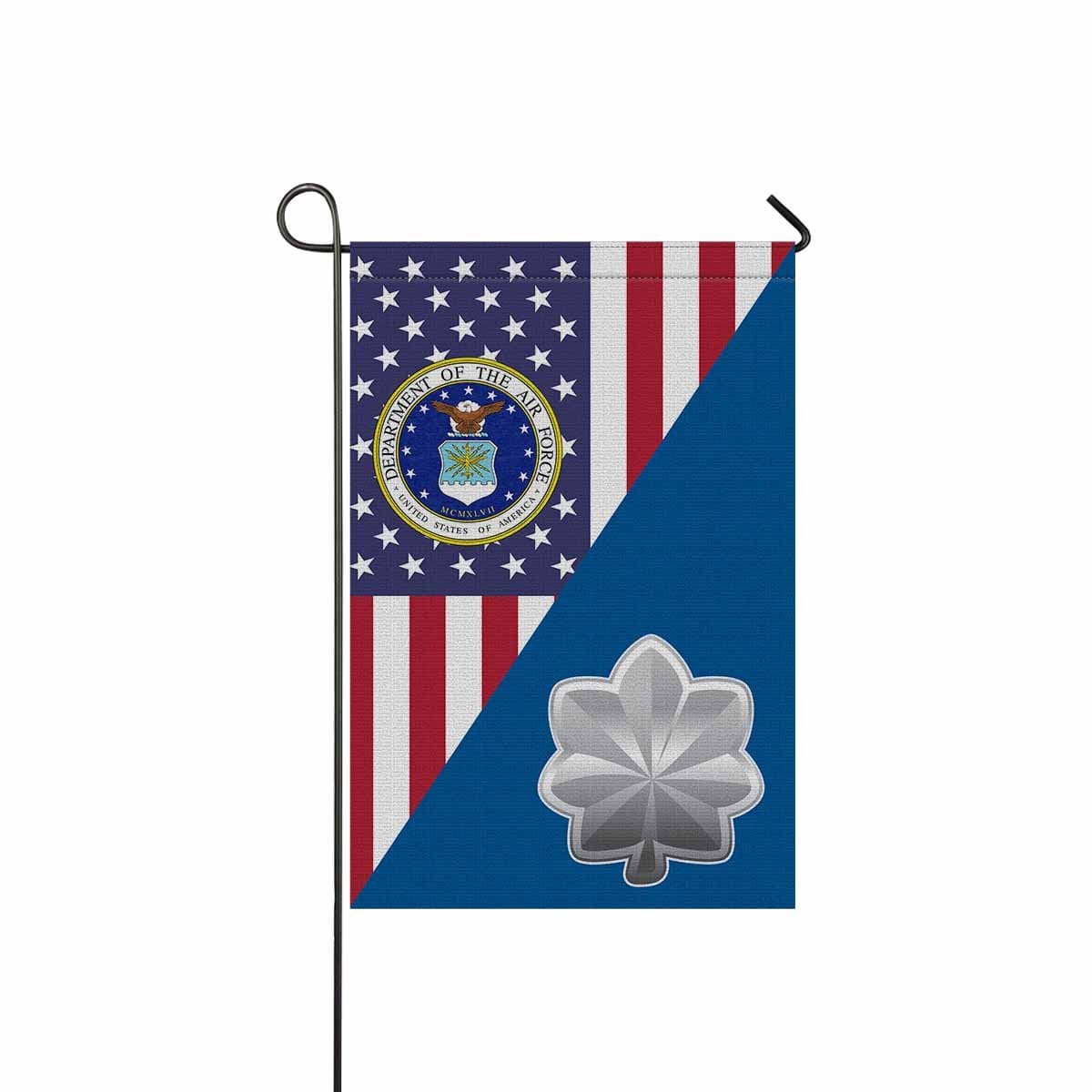US Air Force O-5 Lieutenant Colonel Lt Co O5 Field Officer Garden Flag/Yard Flag 12 inches x 18 inches Twin-Side Printing-GDFlag-USAF-Ranks-Veterans Nation