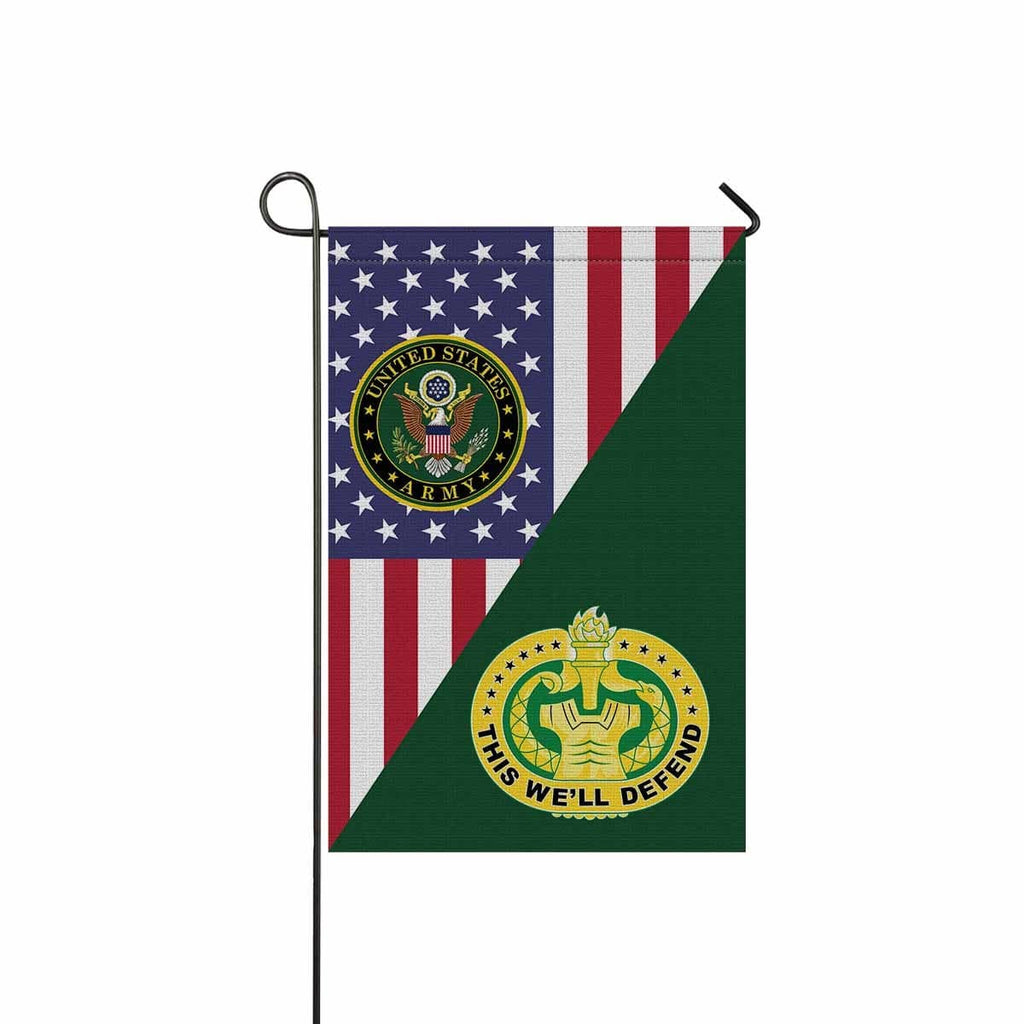 US Army Drill Sergeant Garden Flag/Yard Flag 12 Inch x 18 Inch Twin-Side Printing-GDFlag-Army-Branch-Veterans Nation